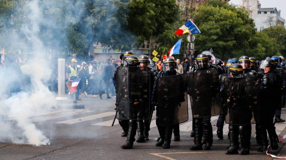 Paříž První máj demonstrace foto AFP